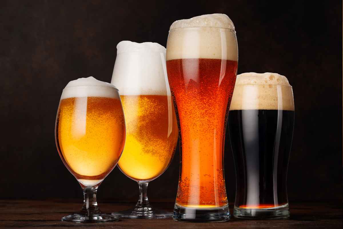 boccali di birra di vario tipo