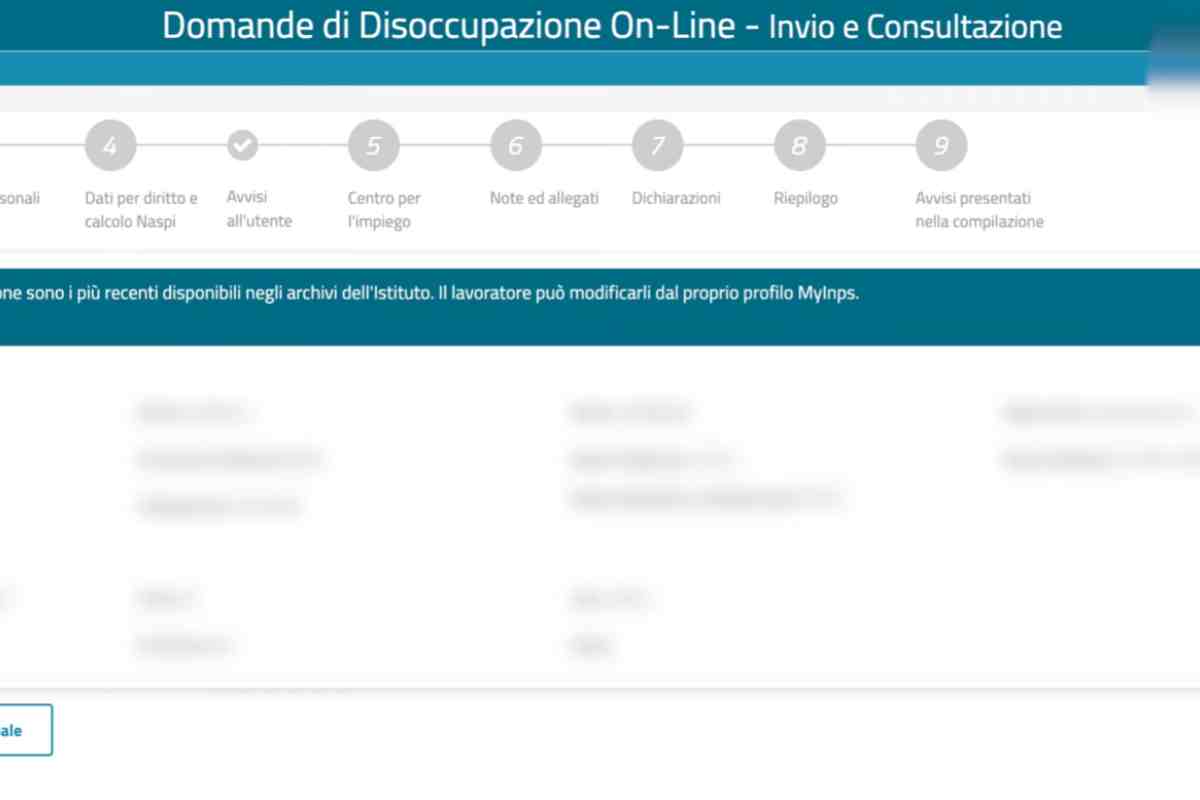 portale inps per richiedere la naspi