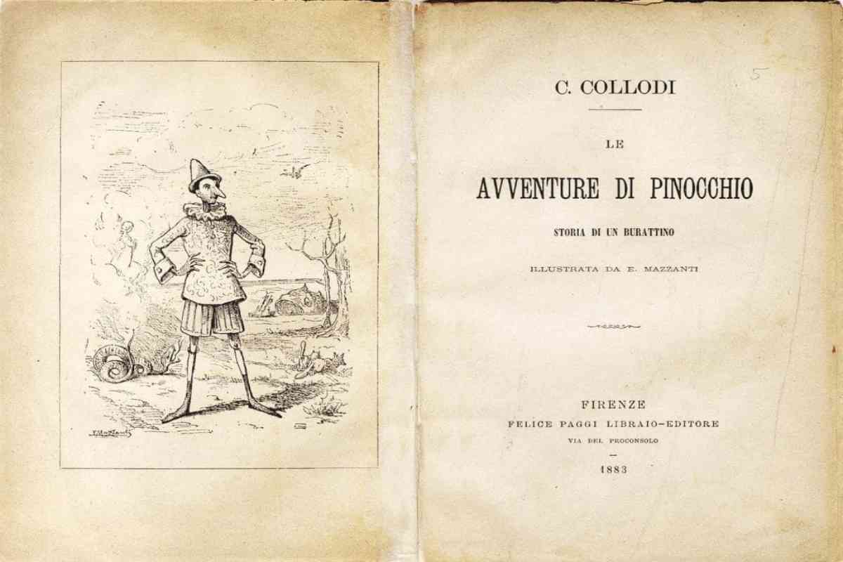 Una prima edizione delle avventure di pinocchio