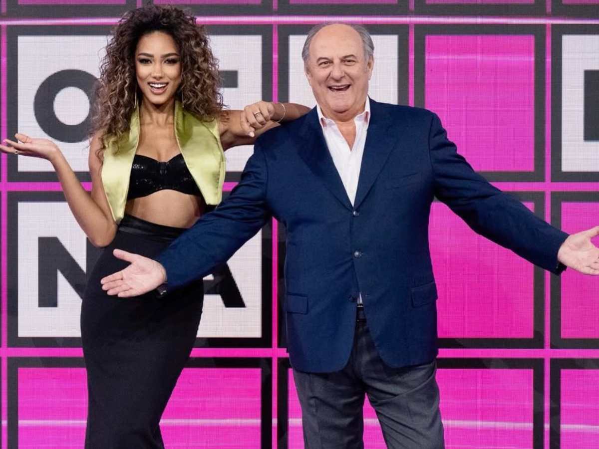 gerry scotti e samira lui a la ruota della fortuna